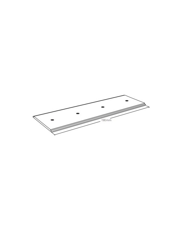 Schienenverbinder für Vorhangschiene 2-läufig_385