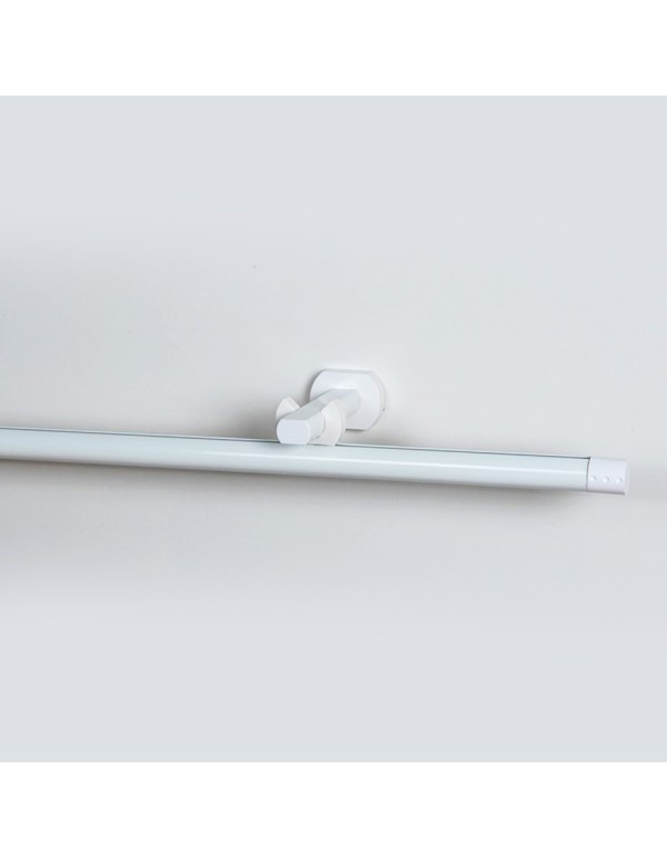 Länge bis 2000mm, Vorhangstangenset 1-läufig weiss, Ø20mm_588