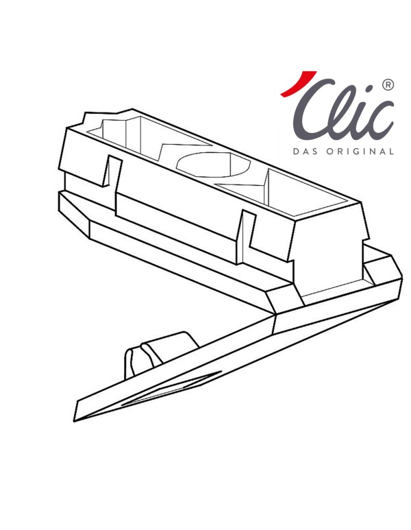 Original 'Clic STOP Feststeller HS5 von Hinno
für Midi 5, 
Set à 4 Stk._707