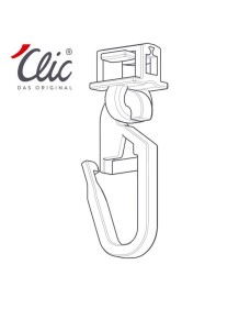 'Clic Gleiter HC52 mit Queröse Faltlegehaken lang 22.5mm MIDI 5 Box  100 Stk.