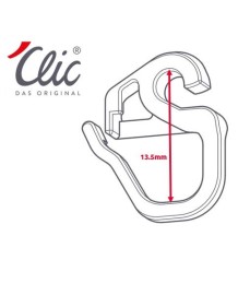 'Clic Gleiter HC11 mit Queröse, Faltlegehaken kurz 13.5mm, MAXI 6, Box à 100 Stk._951