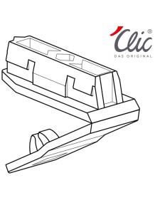 Original 'Clic STOP Feststeller HS7B schwarz von Hinno für MINI 4 und KUST 4 Set  4 Stk.